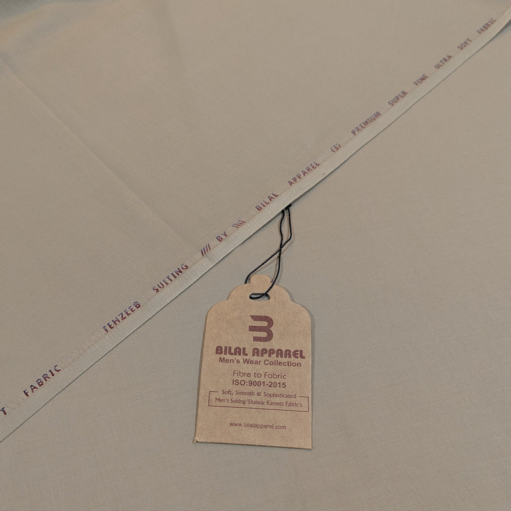 Khaki Brown Tehzeeb – Wash & Wear Fabric