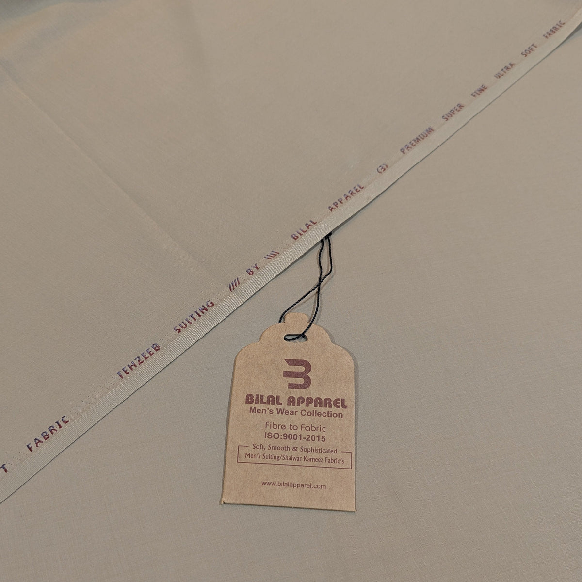 Khaki Brown Tehzeeb – Wash & Wear Fabric