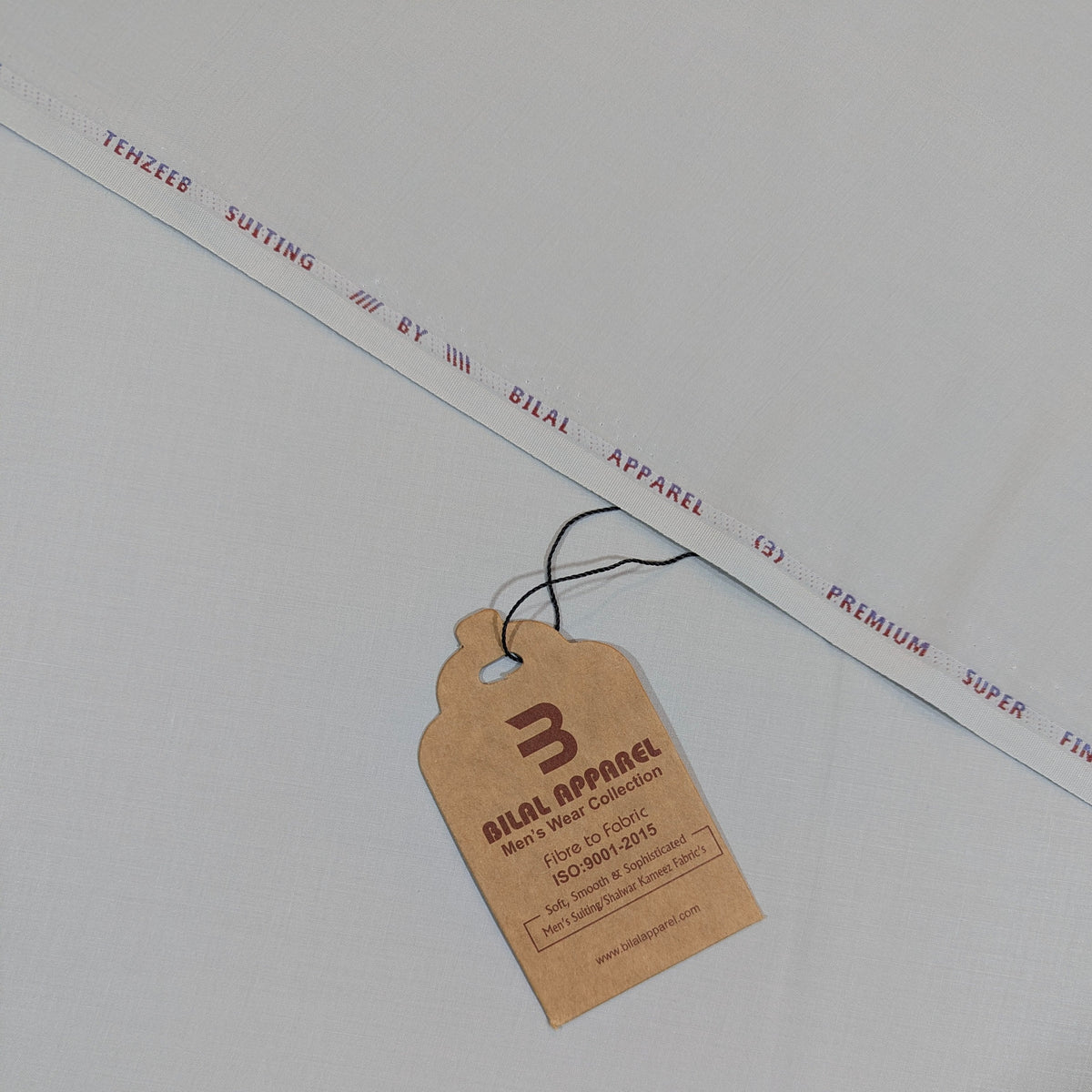 Pastel Grey Tehzeeb – Wash & Wear Fabric